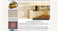 Desktop Screenshot of calhounconstructionco.com