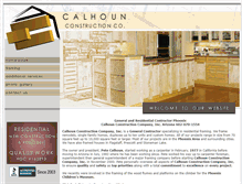 Tablet Screenshot of calhounconstructionco.com